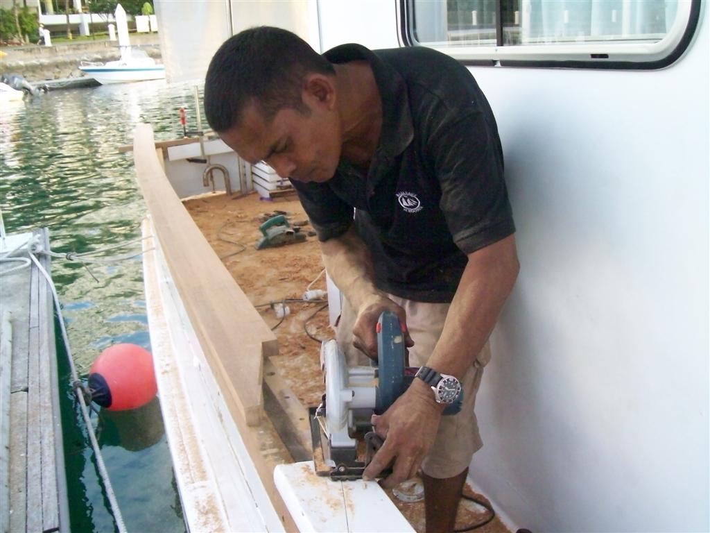 Juan working